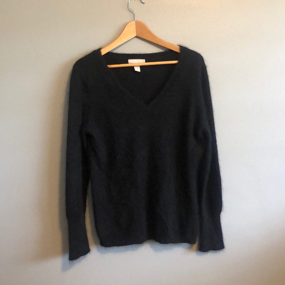 Banana Republic Black V-Neck Sweater